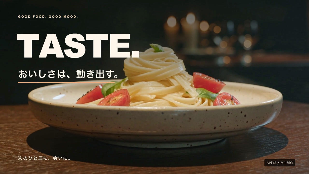 TASTE 実写風MVの一場面